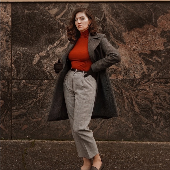 Old Navy Long Gray Overcoat - Picture 2 of 4